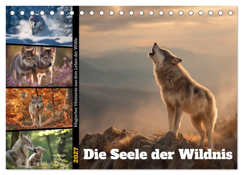 Die Seele der Wildnis (Tischkalender 2027 DIN A5 quer) CALVENDO Monatskalender