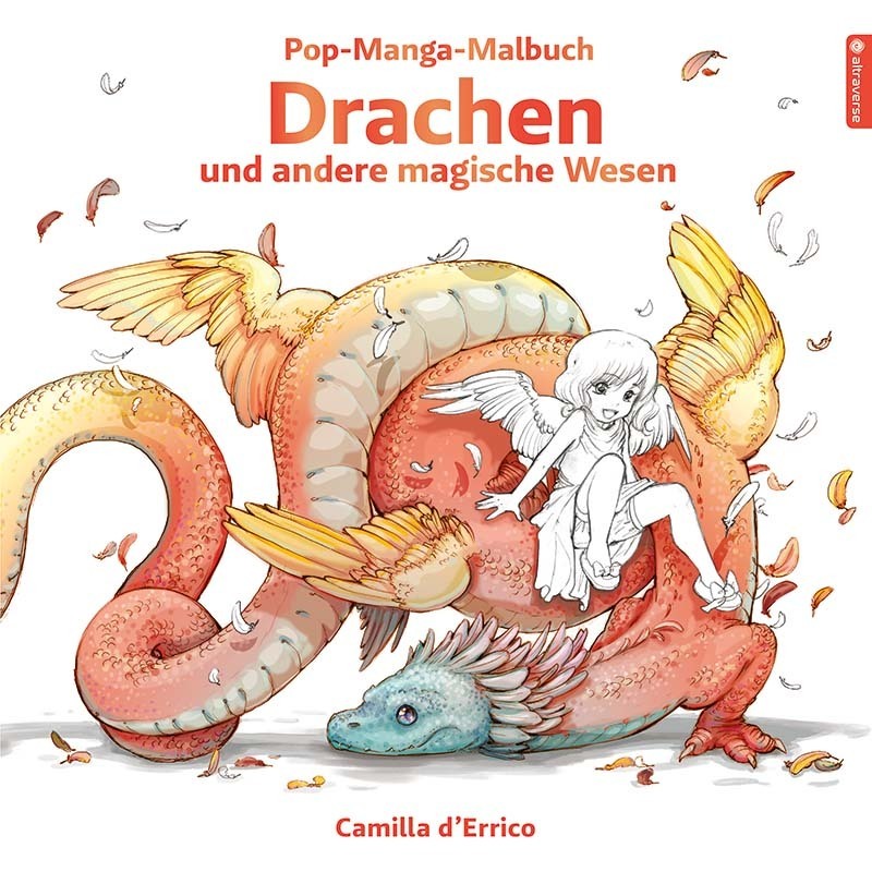 Pop-Manga-Malbuch: Drachen und andere magische Wesen