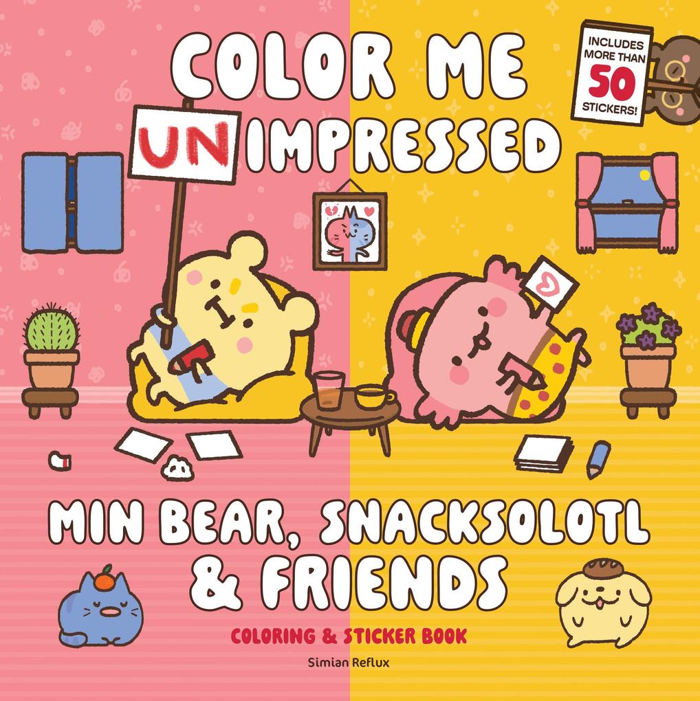 Min Bear Snacksolotl & Friends Coloring & Sticker Book