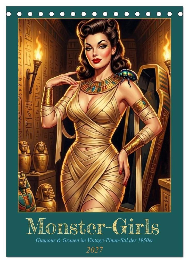 Monster-Girls (Tischkalender 2027 DIN A5 hoch) CALVENDO Monatskalender