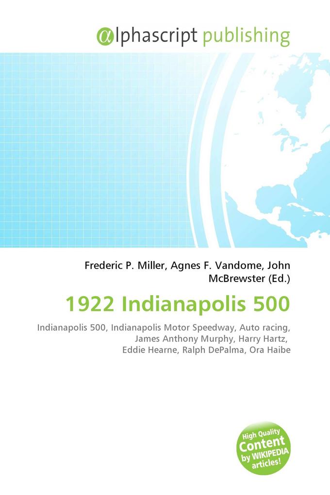 1922 Indianapolis 500