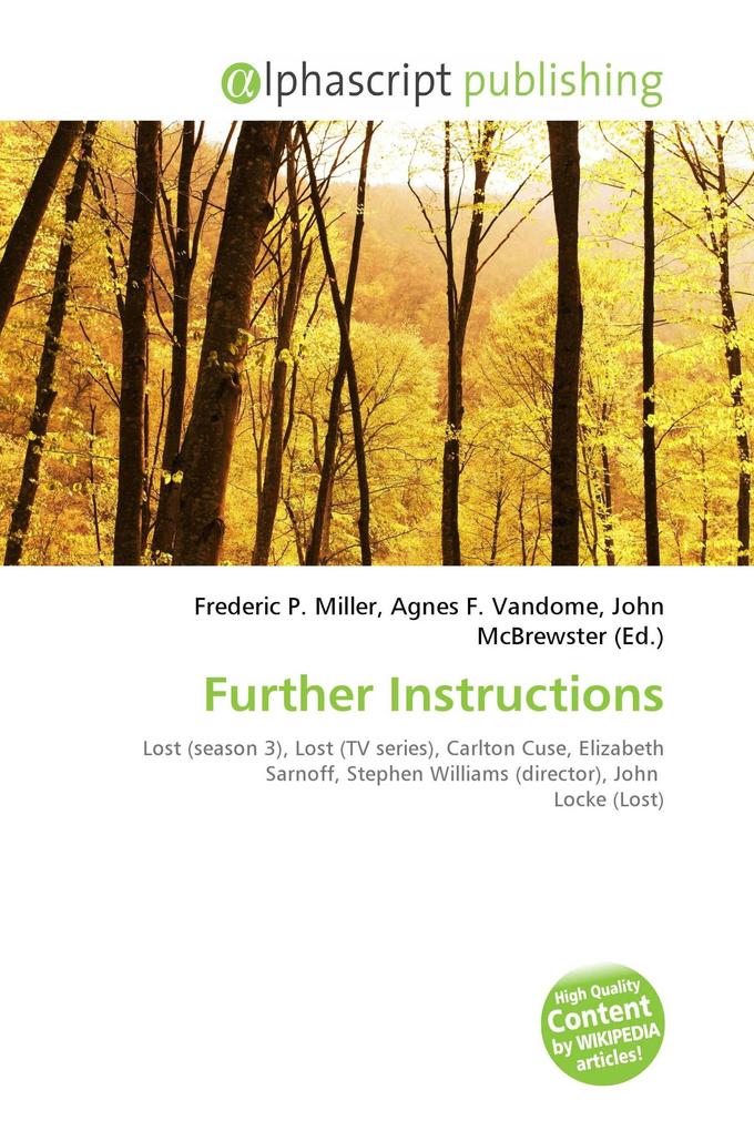 Further Instructions
