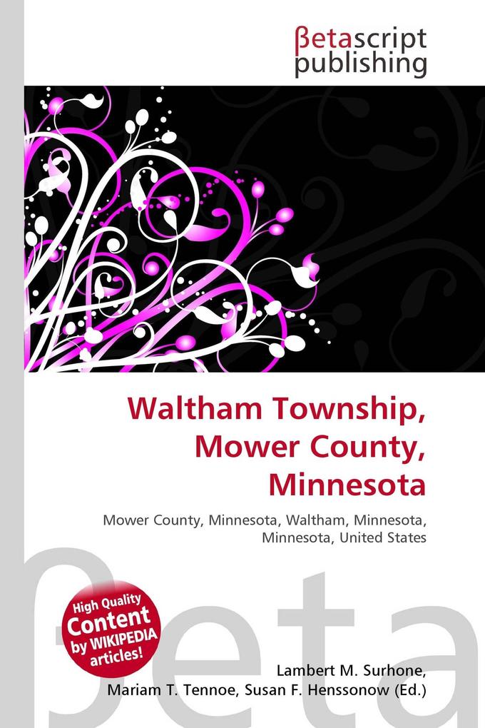 Waltham Township Mower County Minnesota