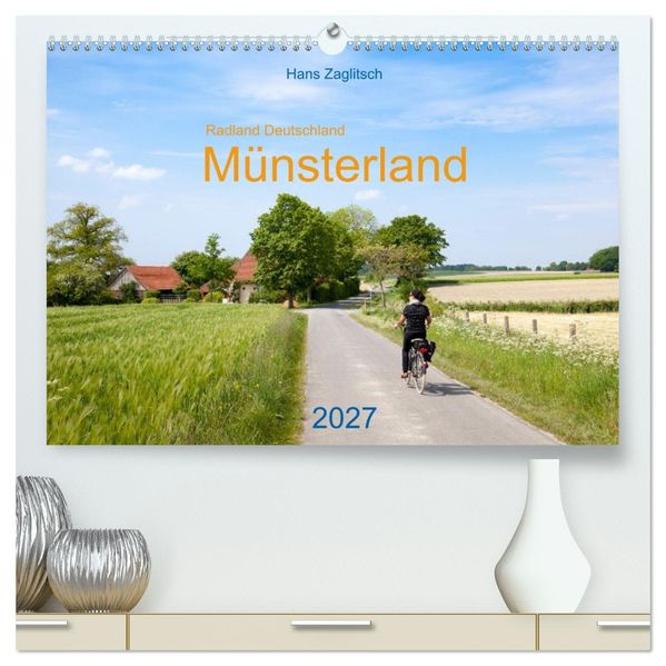 Radland Deutschland - Münsterland (hochwertiger Premium Wandkalender 2027 DIN A2 quer) Kunstdruck in Hochglanz