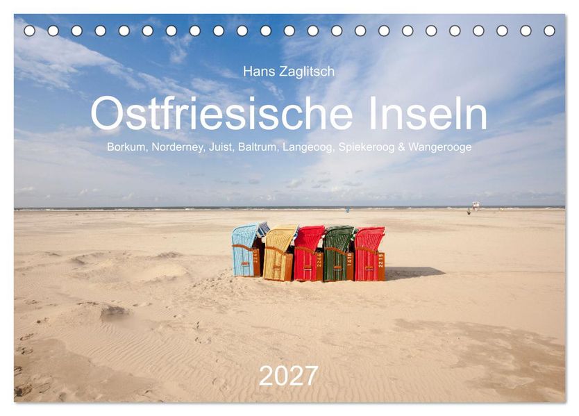 Ostfriesische Inseln (Tischkalender 2027 DIN A5 quer) CALVENDO Monatskalender