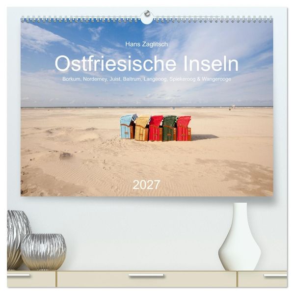 Ostfriesische Inseln (hochwertiger Premium Wandkalender 2027 DIN A2 quer) Kunstdruck in Hochglanz