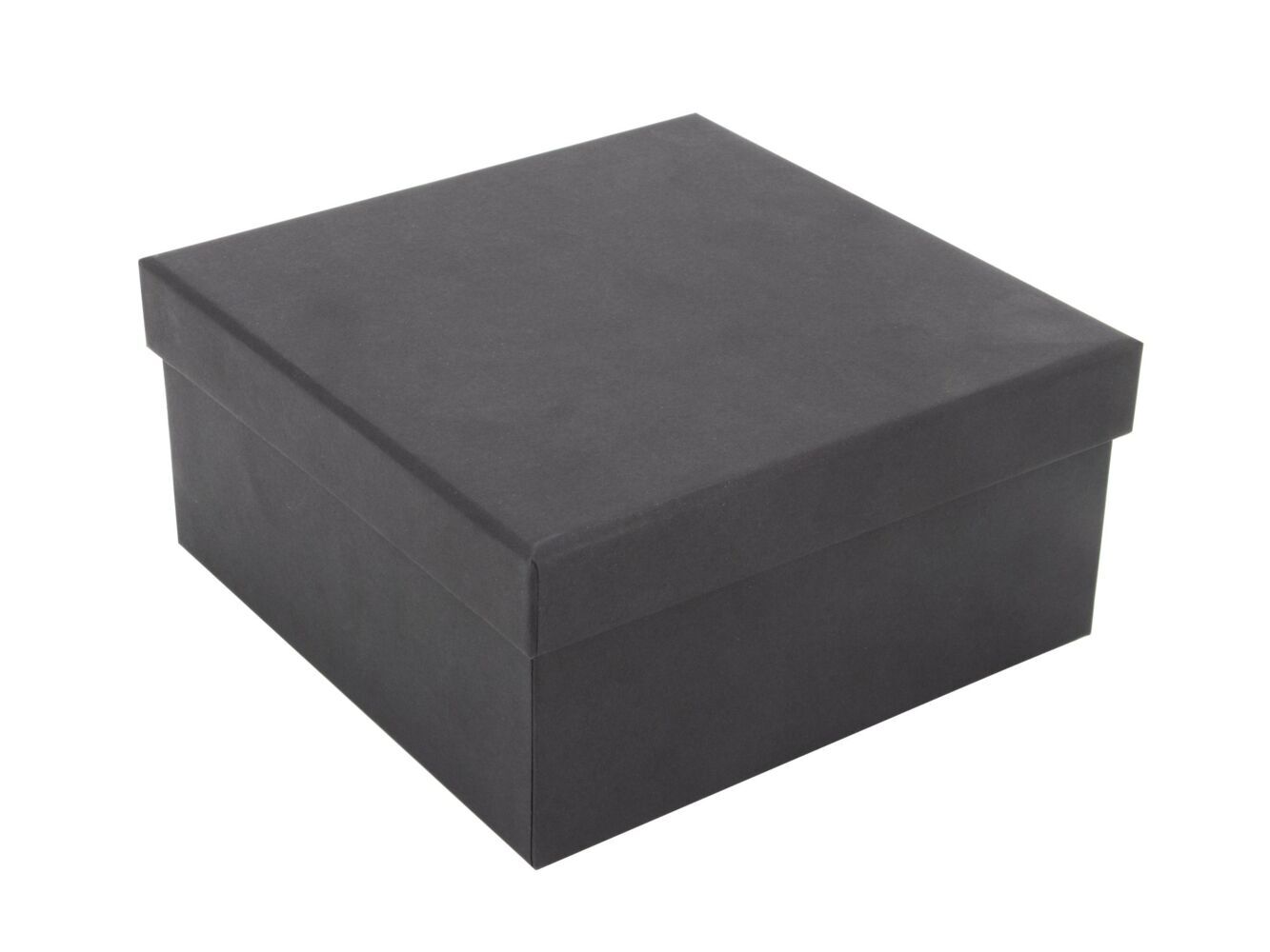 Black-Box 155 x 155 x 75 mm schwarz Pappe FSC