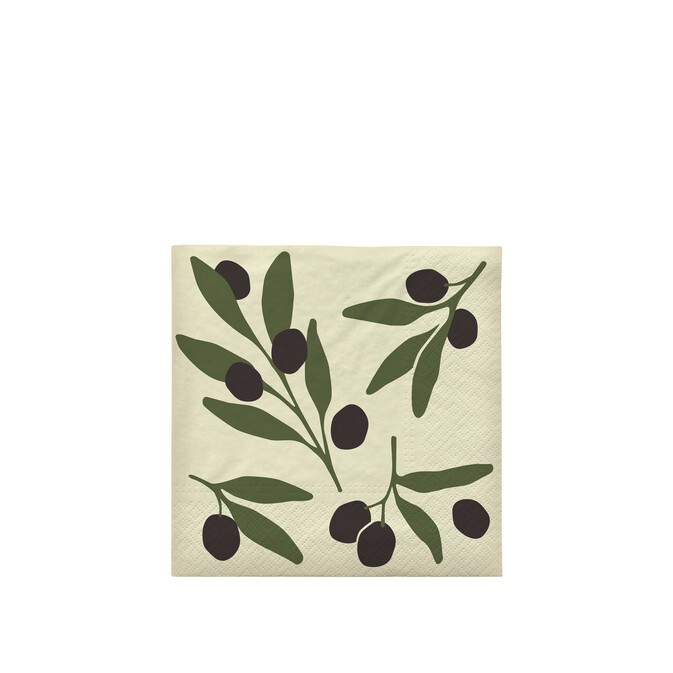 Olive Paper Napkin