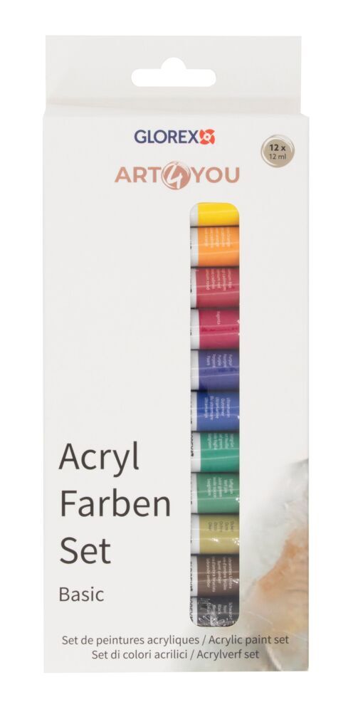 Acrylfarben-Set Basic 12 Stück je 12ml
