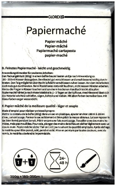 Papiermaché pulverförmig