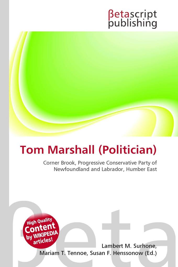 Tom Marshall (Politician)