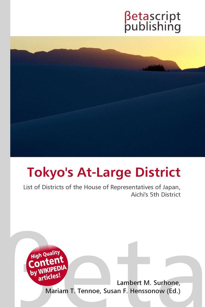 Tokyo's At-Large District