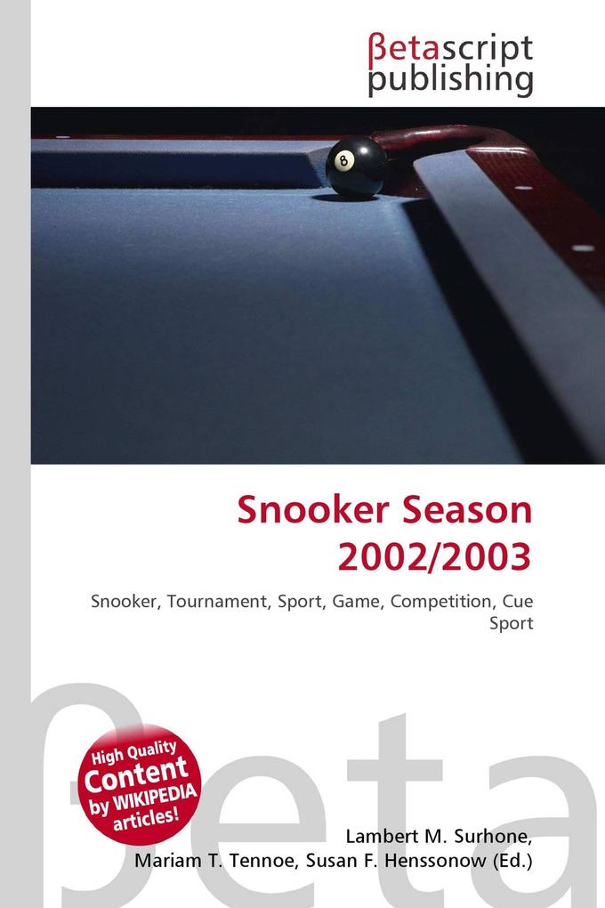 Snooker Season 2002/2003
