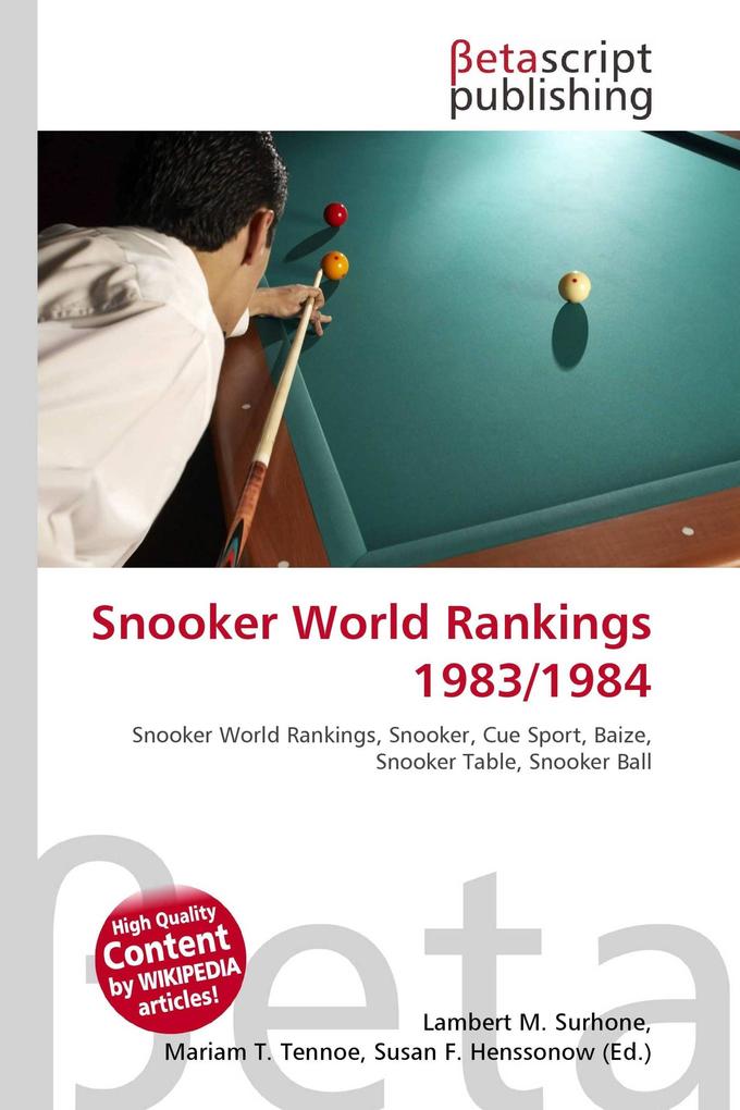 Snooker World Rankings 1983/1984