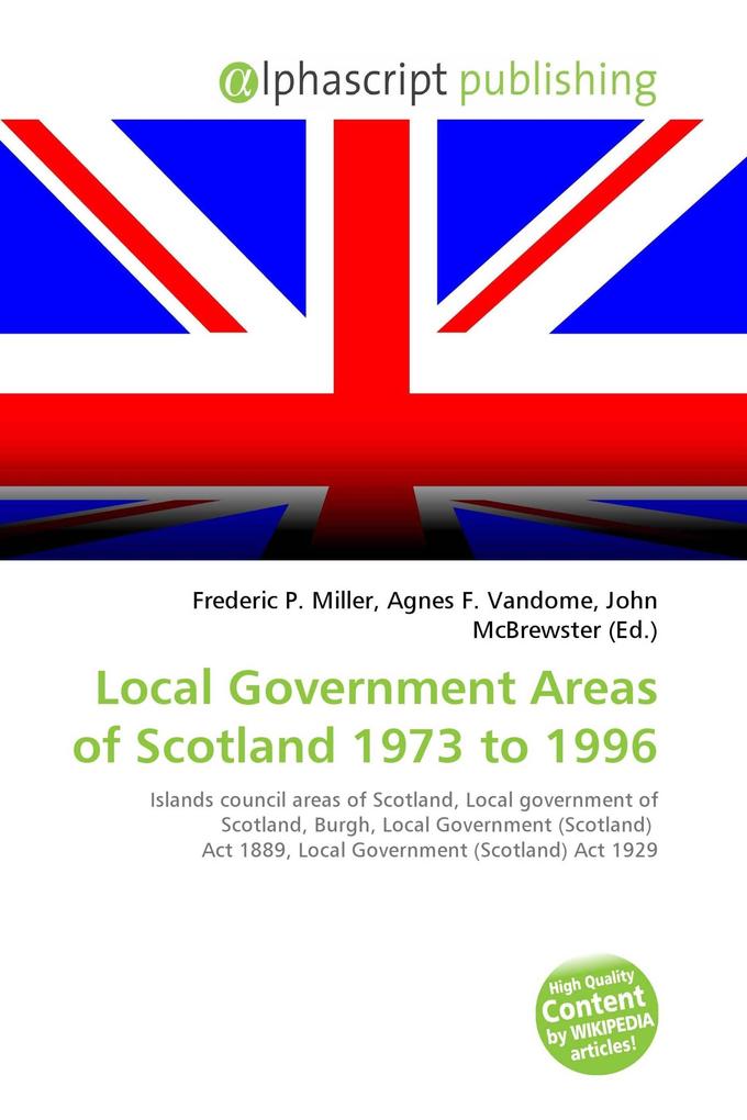 Local Government Areas of Scotland 1973 to 1996