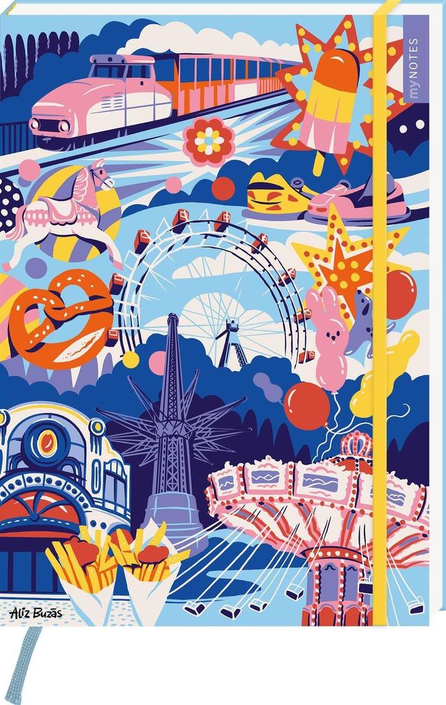 myNOTES Papeterie: Notizbuch A4 Österreich - Riesenrad & Prater