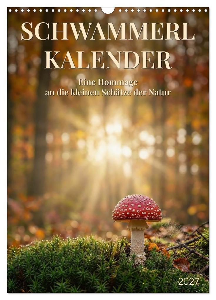 SCHWAMMERLKALENDER (Wandkalender 2027 DIN A3 hoch) CALVENDO Monatskalender