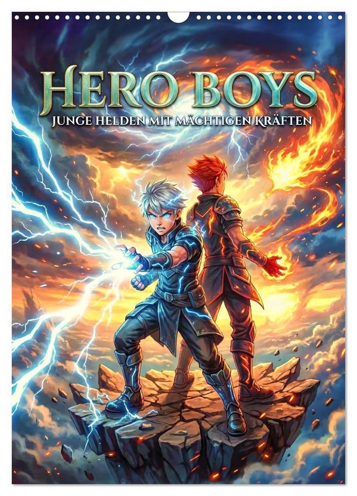 Hero Boys - Junge Helden mit mächtigen Kräften (Wandkalender 2027 DIN A3 hoch) CALVENDO Monatskalender