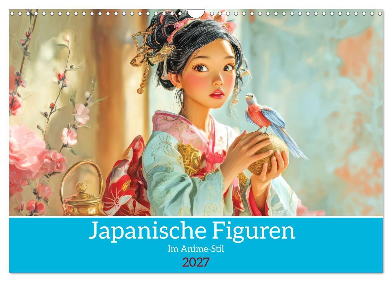 Japanische Figuren - Im Anime-Stil (Wandkalender 2027 DIN A3 quer) CALVENDO Monatskalender