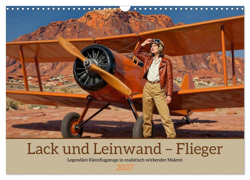Lack und Leinwand - Flieger (Wandkalender 2027 DIN A3 quer) CALVENDO Monatskalender