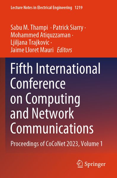 Fifth International Conference on Computing and Network Communications
