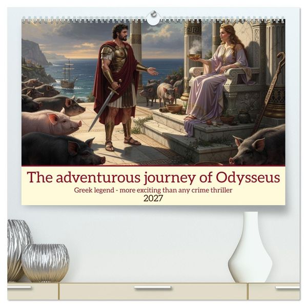 The adventurous journey of Odysseus (High Quality Premium Wall Calendar 2027 DIN A2 landscape)CALVENDO 12 Month Wall Calendar