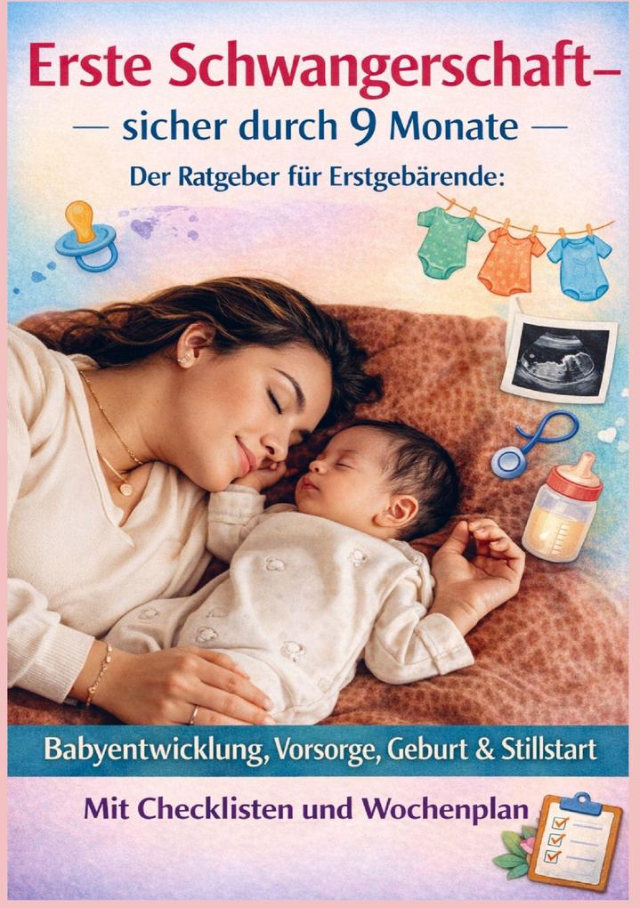 ERSTE SCHWANGERSCHAFT - SICHER DURCH 9 MONATE DER RATGEBER FÜR ERSTGEBÄRENDE Babyentwicklung Vorsorge Geburt & Stillstart