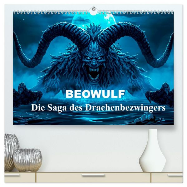 Beowulf - Die Saga des Drachenbezwingers (hochwertiger Premium Wandkalender 2027 DIN A2 quer) Kunstdruck in Hochglanz