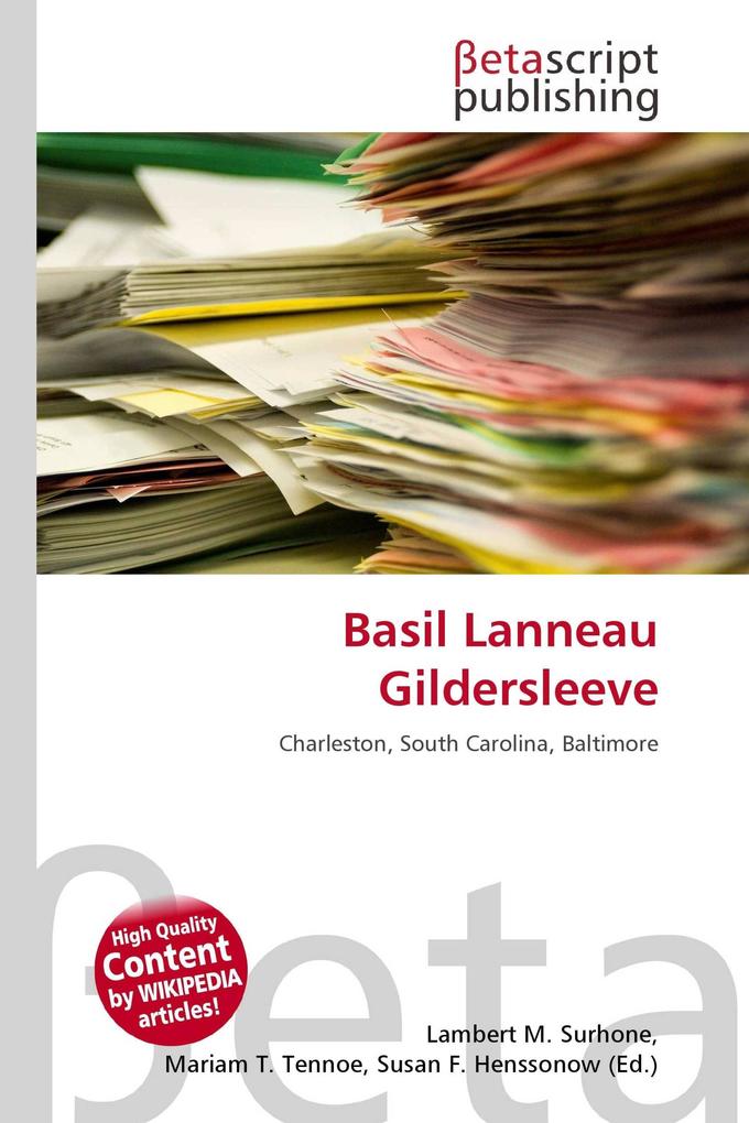 Basil Lanneau Gildersleeve