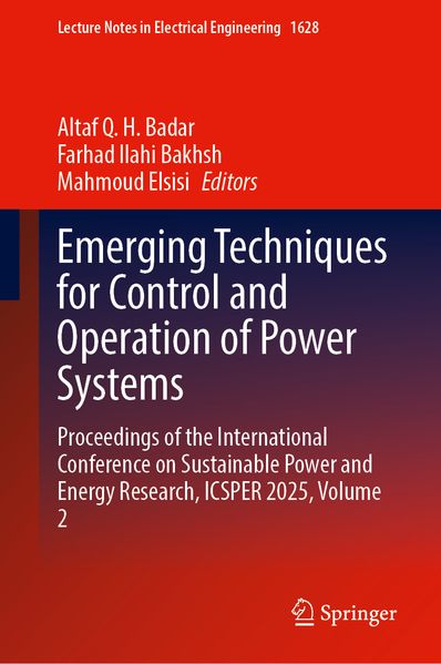 Emerging Techniques for Control and Operation of Power Systems