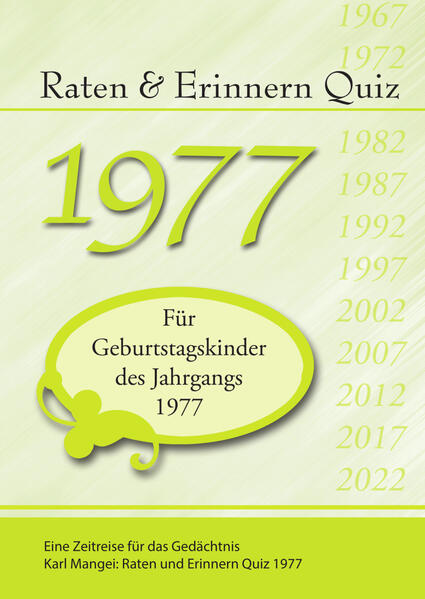 Raten und Erinnern Quiz 1977