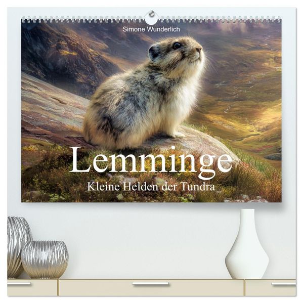 Lemminge - Kleine Helden der Tundra (hochwertiger Premium Wandkalender 2027 DIN A2 quer) Kunstdruck in Hochglanz