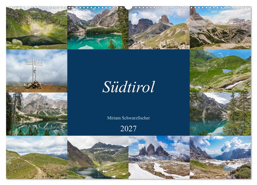 Südtirol (Wandkalender 2027 DIN A2 quer) CALVENDO Monatskalender