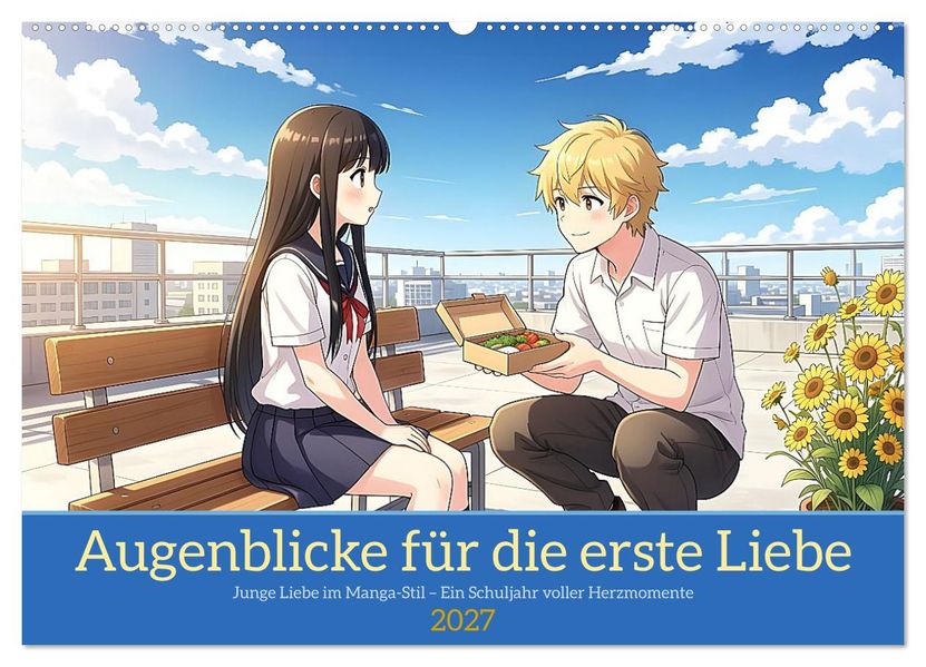 Augenblicke für die erste Liebe (Wandkalender 2027 DIN A2 quer) CALVENDO Monatskalender