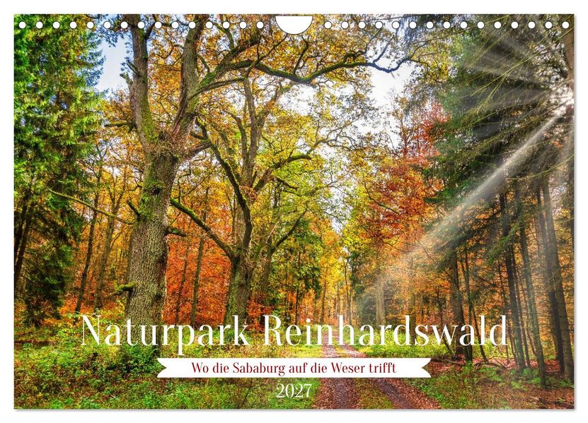 Naturpark Reinhardswald - Wo die Sababurg auf die Weser trifft (Wandkalender 2027 DIN A4 quer) CALVENDO Monatskalender
