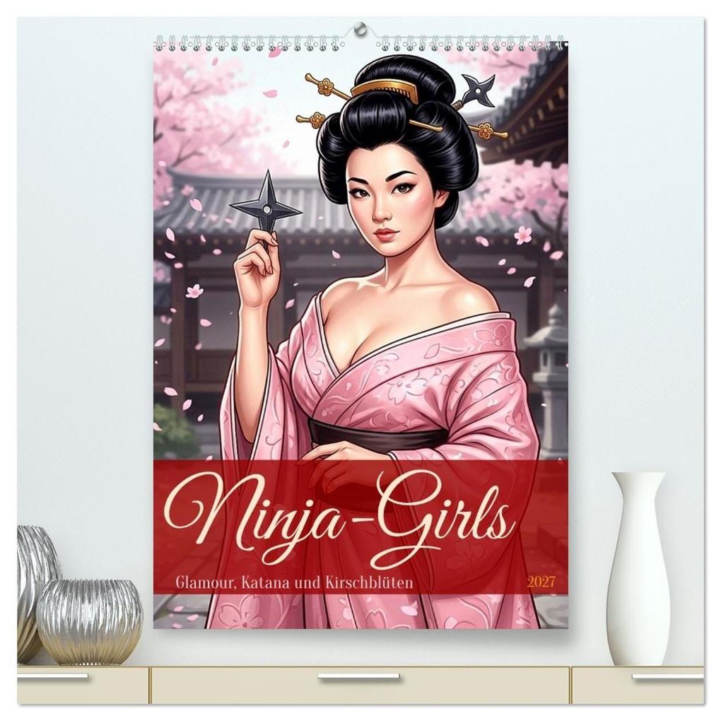 Ninja-Girls (hochwertiger Premium Wandkalender 2027 DIN A2 hoch) Kunstdruck in Hochglanz