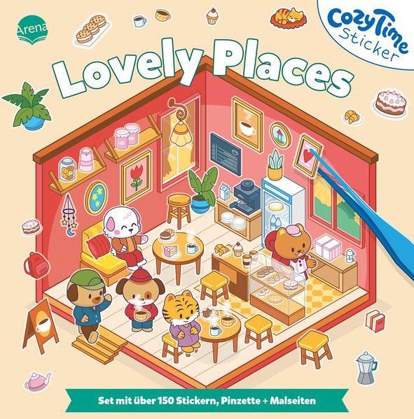 Cozy Time Sticker. Lovely Places