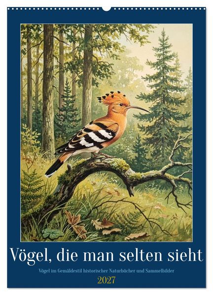 Vögel die man selten sieht (Wandkalender 2027 DIN A2 hoch) CALVENDO Monatskalender