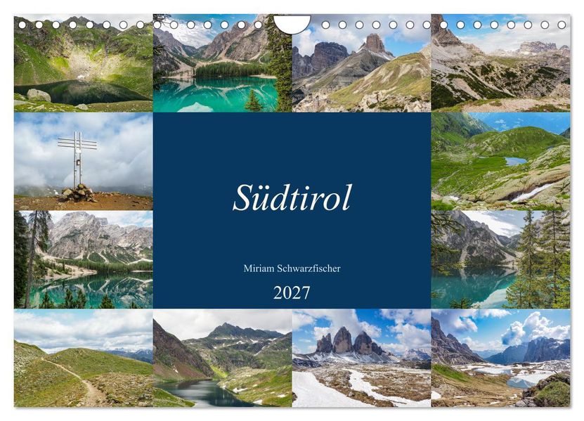 Südtirol (Wandkalender 2027 DIN A4 quer) CALVENDO Monatskalender
