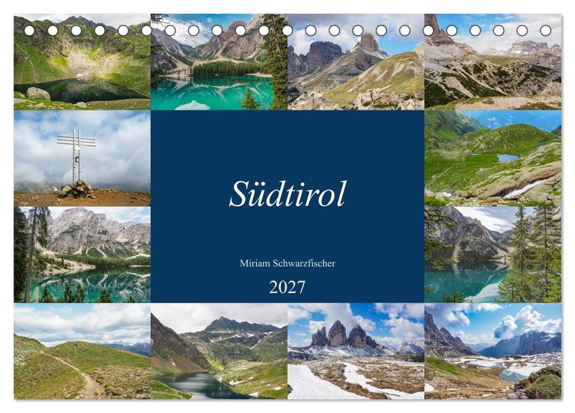 Südtirol (Tischkalender 2027 DIN A5 quer) CALVENDO Monatskalender