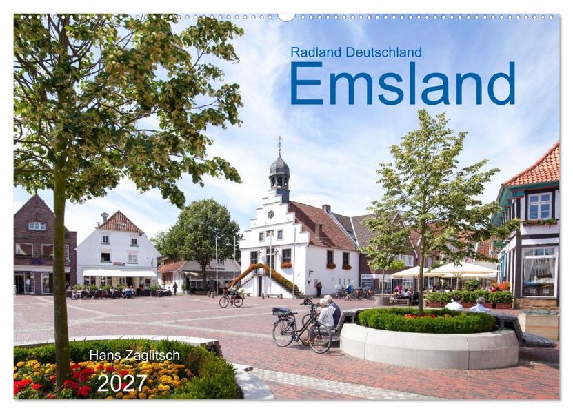 Radland Deutschland - Emsland (Wandkalender 2027 DIN A2 quer) CALVENDO Monatskalender