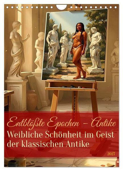 Entblößte Epochen - Antike (Wandkalender 2027 DIN A4 hoch) CALVENDO Monatskalender