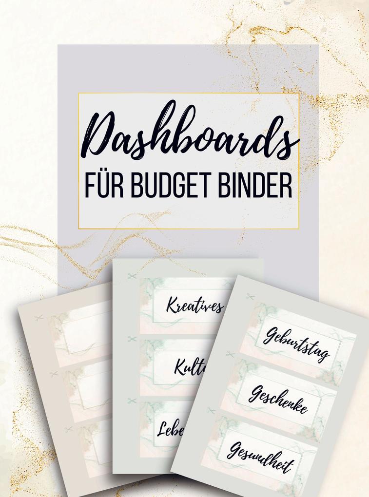 Dashboards für Budget Binder A6