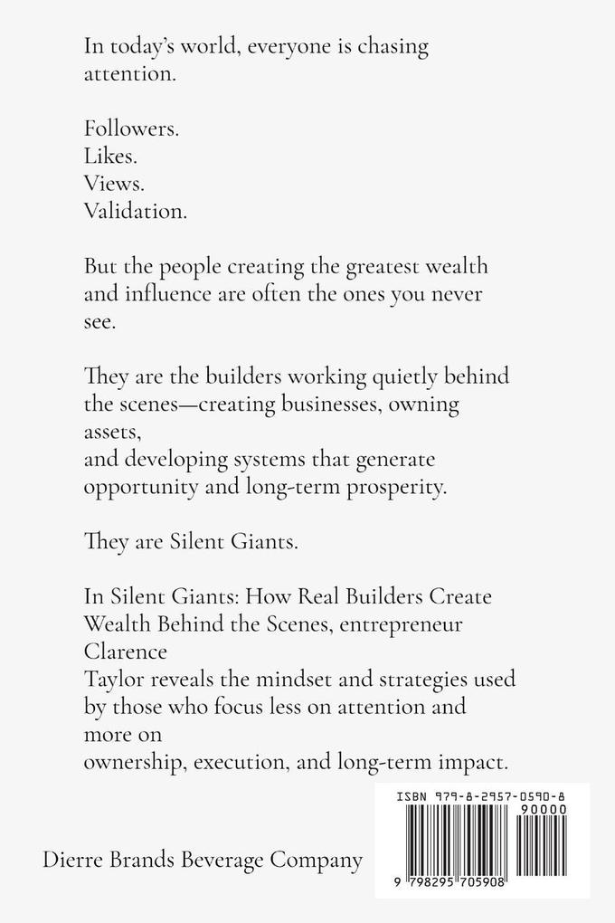 Silent Giants (How Real Builders Create Wealth Behind the Scenes)