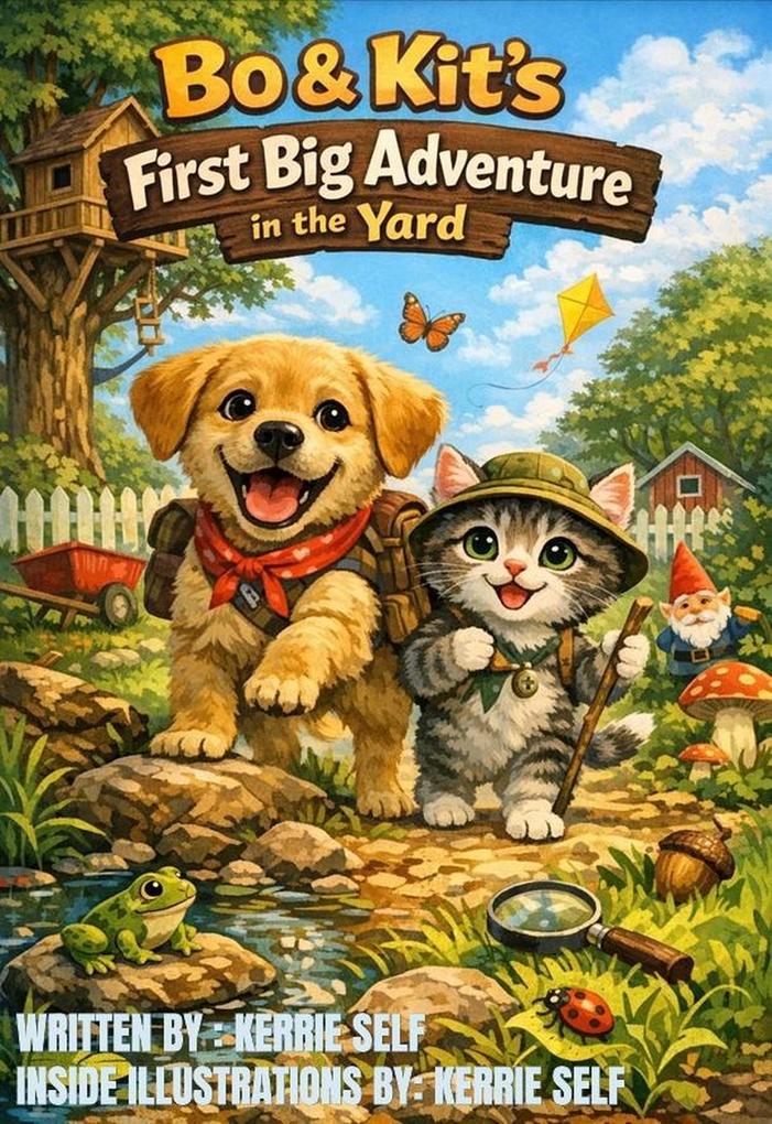 Bo & Kit's First Big Adventure in the Yard
