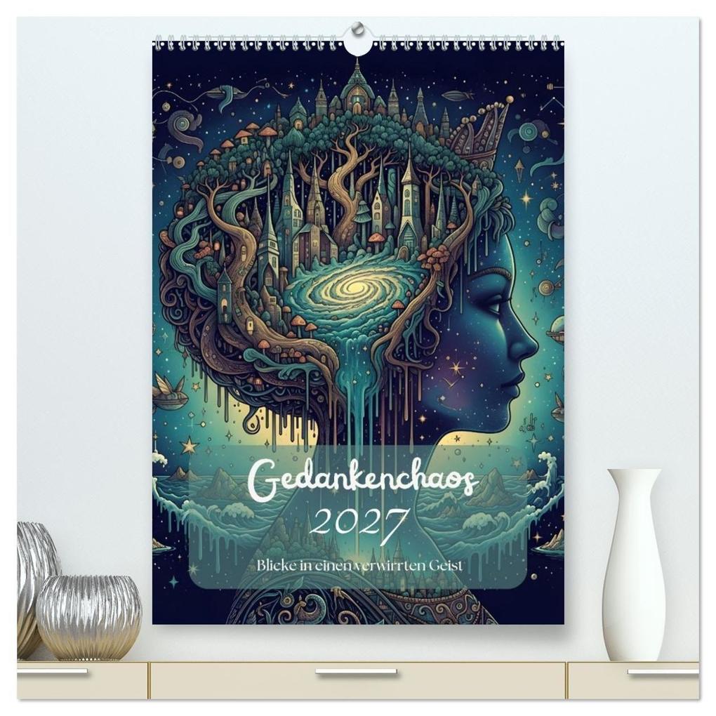 Gedankenchaos - Blicke in einer verwirrten Geist (hochwertiger Premium Wandkalender 2027 DIN A2 hoch) Kunstdruck in Hochglanz