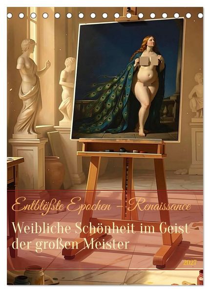 Entblößte Epochen - Renaissance (Tischkalender 2027 DIN A5 hoch) CALVENDO Monatskalender