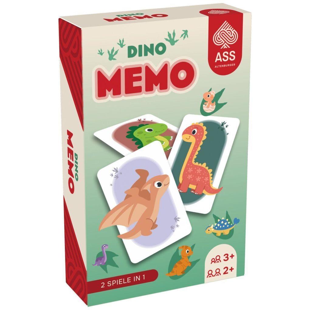 ASS Altenburger Memo Dinosaurier - 2 Spielvarianten (Paare Trios)