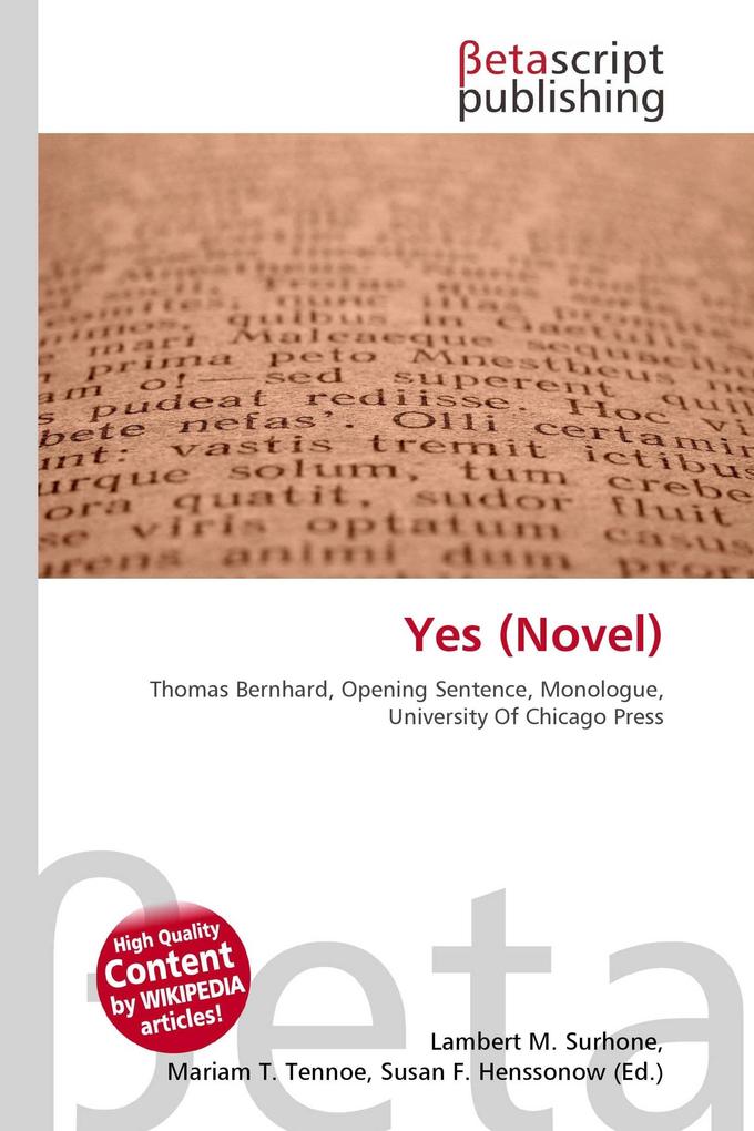 Yes (Novel)