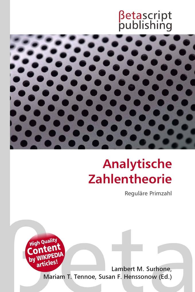 Analytische Zahlentheorie